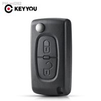 KEYYOU 2 Button Flip Folding Remote Car Key Shell Case For Citroen C2 C3 C4 C5 C6 C8 Xsara Picasso CE0536 Free Shipping