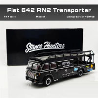 Stance Hunters 1:64 FIAT 642 RN2 1957 Transporter Truck- Black Limited 499 PCS Collection