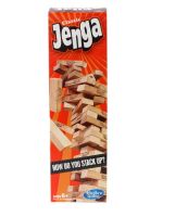 Hasbro Gaming Classic Jenga, Hardwood Blocks, Stacking Tower Game For Kids Ages 6 and Up, 1 or More Players