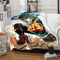 My Hero Academia Blanket Flannel Blankets Cartoon Print Sheet Sofa Throw Bedspread Childrens Siesta Leisure Coverings