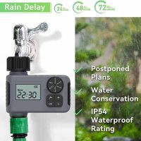 Large Screen Display Smart Water Timer Garden Irrigation Controller Battery Powered Waterproof Garden Watering System