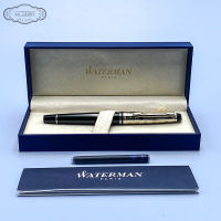 WATERMAN Expert 3 Deluxe Black CT Fountain Pen – ปากกาหมึกซึม วอเตอร์แมน เอ็กซ์เพิร์ท 3 เอสเซนเชียล สีดำคลิปเงิน  :  AA GLORY PREMIUM