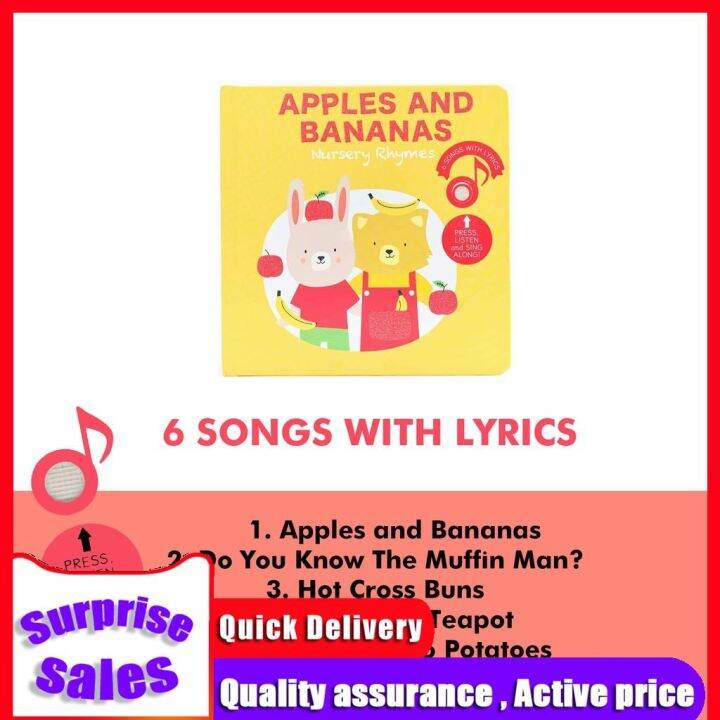 ♦ APPLES AND BANANAS NURSERY RHYMES (CALI'S BABY SOUND BOOKS) Lazada PH