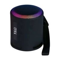 T &amp; G ลำโพงบลูทูธไร้สายแบบพกพา RGB ไฟ LED กลางแจ้ง TG373หลากสี