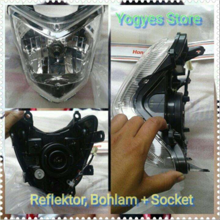 Lampu Depan Fullset Headlamp Headlight Reflektor Assy Honda CB150R CB