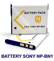 (แพ็คคู่ 2 ชิ้น) NP-BN1 / NPBN1 Battery for Sony แบตเตอรี่สำหรับกล้องโซนี่ For Sony DSC-QX10,QX100,T99,T110,TF1,TX9,TX10,TX20,TX30,TX55,TX66,TX100V,TX200V,W310,W390,W520,W650,W690,W710W,730,W800,W830 BY KONDEEKIKKU SHOP