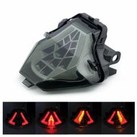 For Yamaha R3 R25 MT07 MT-07 MT 07 25 03 Rear Tail Running Flashing Light Stop Brake Blinker LED Turn Signals Flasher