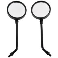 ℗ Motorcycle Black Round Rear View Mirrors For Kawasaki KZ1000-A1 1977 KZ1000-A2/A2A 1978 ZI A4 KZ900-A4 1973-1980 1976 1977