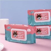 กระดาษทิชชู่เปียก Baby Wipes กระดาษทิชชู่เปียก สูตรน้ำบริสุทธิ์ 1ห่อ80ชิ้น