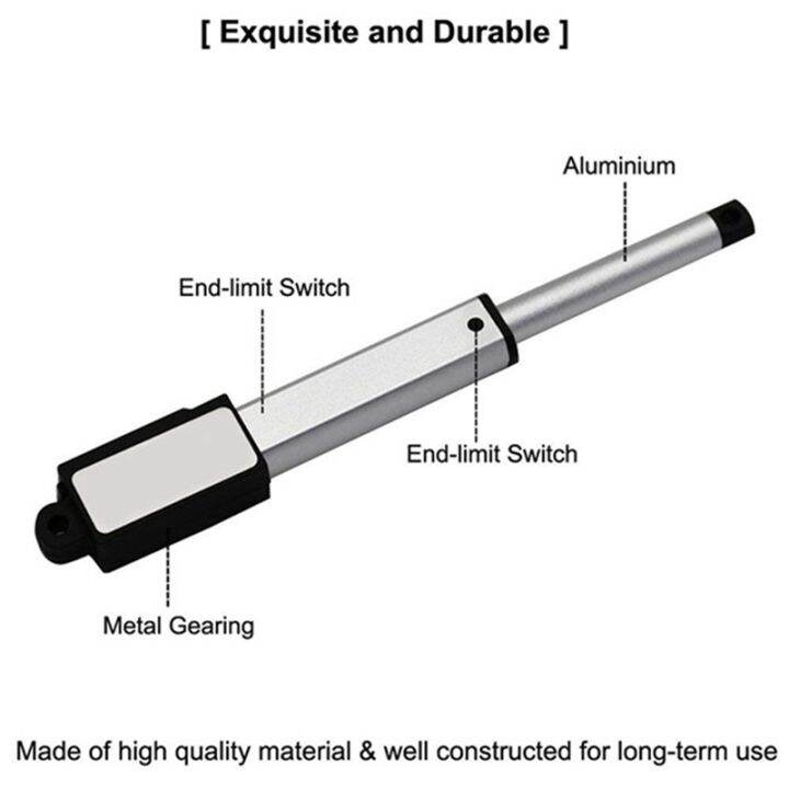 dc-12v-waterproof-ip54-mini-linear-actuator-100-mm-stroke-electric-linear-motor-window-opener-30-mm-s-speed