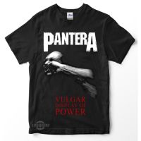 เสื้อยืดพรีเมี่ยมเสื้อยืด pantera VULGAR DISPLAY OF POWER พรีเมี่ยม เสื้อยืด pantera สายรัดโลหะ Megadeth slayer anthrax vintage sepultura trash metal