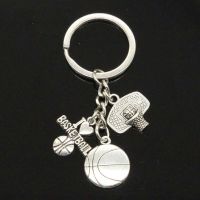 I Basketball Hoop Pendants Diy Men Keychain Car Jewelry Souvenir