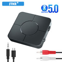 RCA Jtke Bluetooth 5 . 0 อะแดปเตอร์รับส่งสัญญาณเสียงสเตอริโอ 3 . 5 มม . Aux Jack Rca Usb Dongle พร้อมไมค์สําหรับรถยนต์ Tv Pc