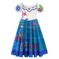 ชุดชุดงานฮาโลวีนชุดคอสเพลย์ผู้หญิง Encanto Mirabel สำหรับเด็กผู้หญิง