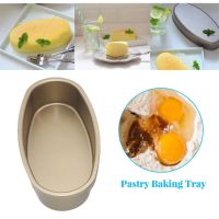 【CW】 Non Stick Cake Mould Oval Shape Baking Flan Pan Carbon Steel Pastry Tray Kitchen Oven Homemade Chef Bakeware