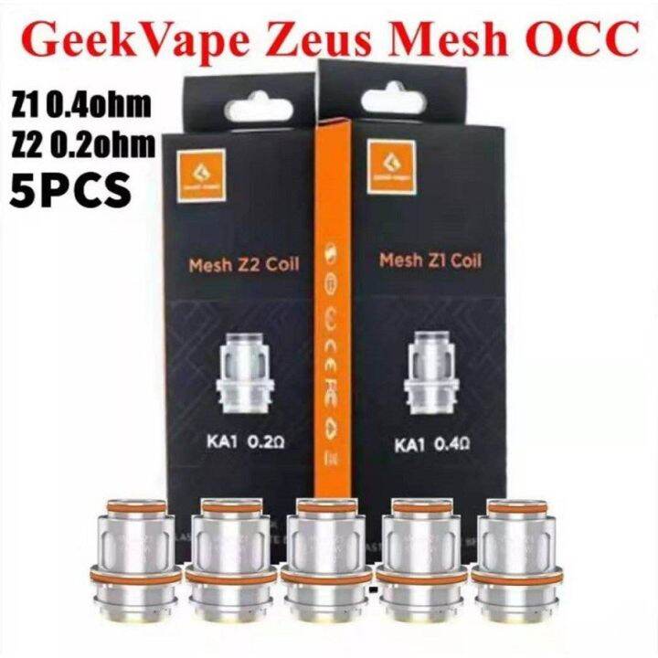 GeekVape Zeus Mesh Z1 0.4ohm Z2 0.2ohm Coils Fit Zeus Sub Ohm Tank