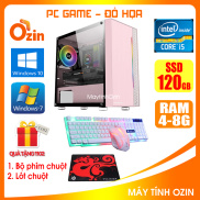 Case máy tính Game LED Hồng CPU Pentium G2010 i3-2100 i3-3220 i5