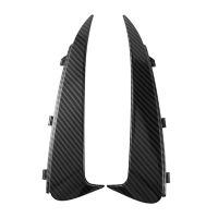 Car Carbon Fiber Rear Bumper Splitter Spoiler Rear Canard Air Vent Trim for Mercedes Benz C Class W205 C43 C63 AMG 15-19