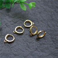 Nickle Free Anti-rust Real Gold Plating Metal Earring Hooks Women Jewelry Making Components 30pieces