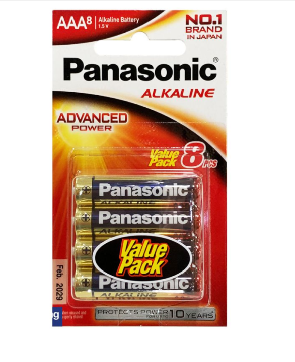 panasonic-battery-alkaline-ถ่านอัลคาไลน์-aaa-ของแท้-8ก้อน