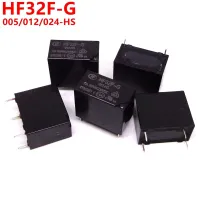 รีเลย์ส่งสัญญาณภาพ20ชิ้น Hf32f-G Jzc-32f 005 012 024 -Hs Hf32f 5V 12V 24V รีเลย์4pin 10a ใหม่