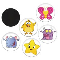 【YF】 5pcs Cartoon Pee Target Pot Stickers Childrens Color Changing Thermal Potty Training For Kids Boys