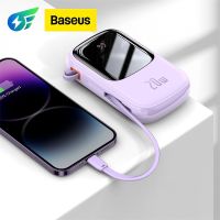 Baseus 20000mAh ธนาคารพลังงาน  พร้อมสายโทรศัพท์ในตัว