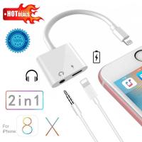 iPhone 8 7 6 Headphone Adaptor Charger Lightning to 3.5 mm Headphone Jack Adapter