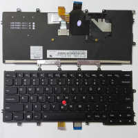 ใหม่เราภาษาอังกฤษสำหรับ IBM Thinkpad X240 X240S X250 X240I X260 X270แบ็คไลท์สีดำพร้อมแป้นพิมพ์แล็ปท็อปโน้ตบุ๊กจุดติด