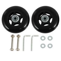 2 Set Luggage Suitcase Replacement Wheels OD 80mm