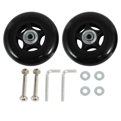 2 Set Luggage Suitcase Replacement Wheels OD 80mm