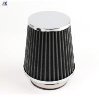 3 "76Mm Silver Replacement Dry Air Filter High Flow Intake Filter Sport Power Mesh Cone Cold Air Induction Universal Car Parts