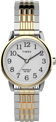 Timex Womens Easy Reader 25mm Perfect Fit Watch Two-Tone/White