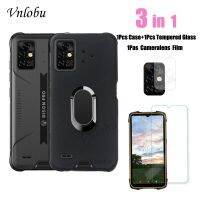 【Great. Cell phone case】สำหรับ Umidigi Bison Pro GT 2021 3-In-1ผู้ถือแหวนนิ้วแม่เหล็กกรณีโทรศัพท์สำหรับกระทิงป้องกันหน้าจอแก้วกล้องเลนส์แก้ว