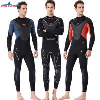 Free shipping Dive sail 3mm Diving suit Neoprene Swimming professional Wetsuit 3 color Full-Body men Cold Water Scuba Snorkeling