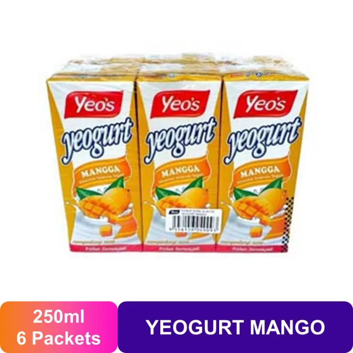[Promo!!!] YEO's Yeogurt Mango Yogurt Flavoured Drink (6 x 250ml) Lazada