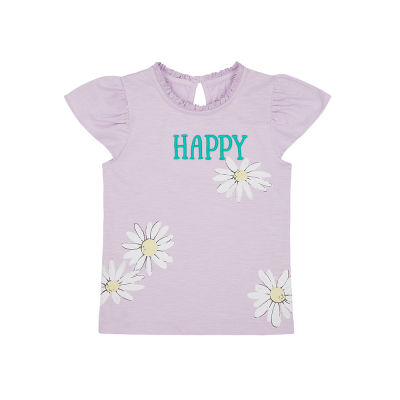 เสื้อยืดเด็กผู้หญิง Mothercare happy t-shirt YB709