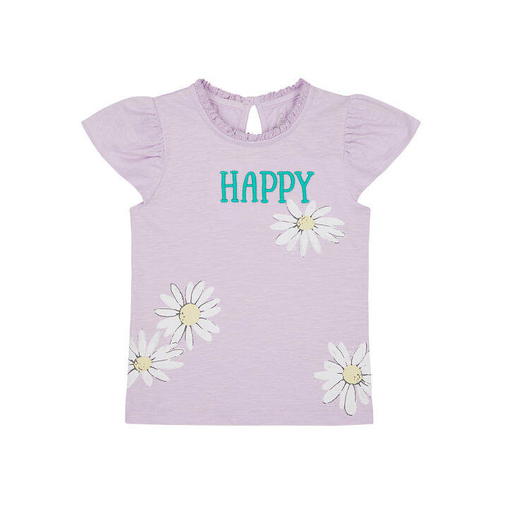 เสื้อยืดเด็กผู้หญิง-mothercare-happy-t-shirt-yb709