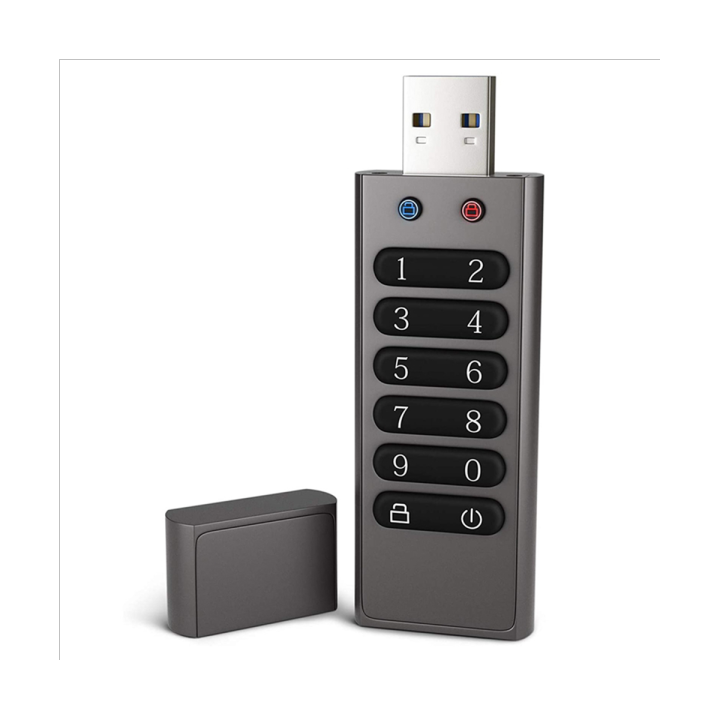 Secure USB Drive, 64GB Encrypted USB Flash Drive Hardware Password