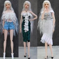 A5TG สวมใส่สบายๆ ชุดเสื้อผ้าปาร์ตี้ BJD หลากหลายสไตล์ อุปกรณ์เสริม diy เสื้อกางเกงขาสั้นตุ๊กตา แฟชั่นสำหรับผู้หญิง สง่างามเรียบหรู เสื้อโค้ทตุ๊กตา11.5" สำหรับ 30cm Doll/1/6 BJD Dolls ตุ๊กตา30ซม.