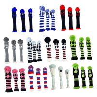 3pcs/set No.1 3 5 UT Golf Knitted Wood Head Cover Knitted Golf Driver Fairway Wood Headcovers Golf Club Protective Sleeve Sock