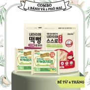 Combo 2 gói phô mai hữu cơ tách muối Namyang và 2 gói bánh gạo hữu cơ