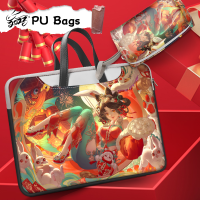 ?Tas Daya ฟรี?กระเป๋าถือกระเป๋าหนัง PU คอมพิวเตอร์โน้ตบุ๊กลายการ์ตูน,กระเป๋าผู้หญิงกระเป๋าเก็บของกระเป๋าหิ้วเคสพกพากระเป๋าเป้แล็ปท็อปความจุมาก