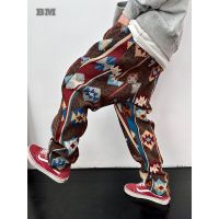 【CC】◊  Streetwear Pattern Pants Men Clothing Ethnic Trousers