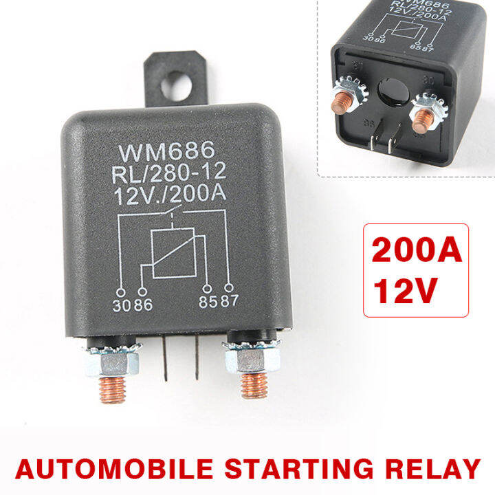 KPL New 1pc Battery Cutoff Relay Starter Relay Additional Battery 12V