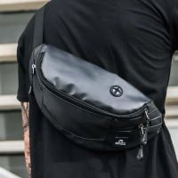 New Waist Bag Men Chest Bag For Men Hip Bag Street Black Fanny Pack High Capacity Waterproof Banana Bag Shoulder Kidney Bags