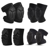 1 Pair Knee Pads with Non Slip Bandage Thickening Anti Collision EVA Sport Safety Knee Pads for Volleyball Basketball Garden M/L