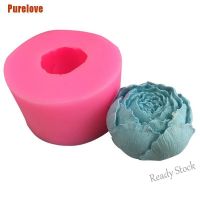 【Ready Stock】 ▩ C14 [Purelove] New Flower Peony Flower Silicone Mold Chocolate Flip Sugar Baking Mold Diy Soap Mold