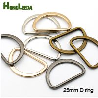 【cw】 60pcs/lot 1 inch 25mm metal flat alloy D Dee Ring adjustable buckles DIY accessories shoes bag webbing strap FDR-25mm