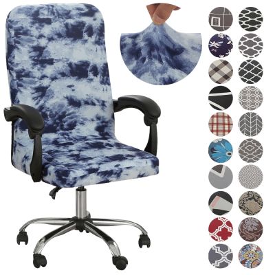 Printed Computer Chair Cover Elastic Armchair Slipcover Universal Waterproof Rotatable Office Chair Cover Home Decor